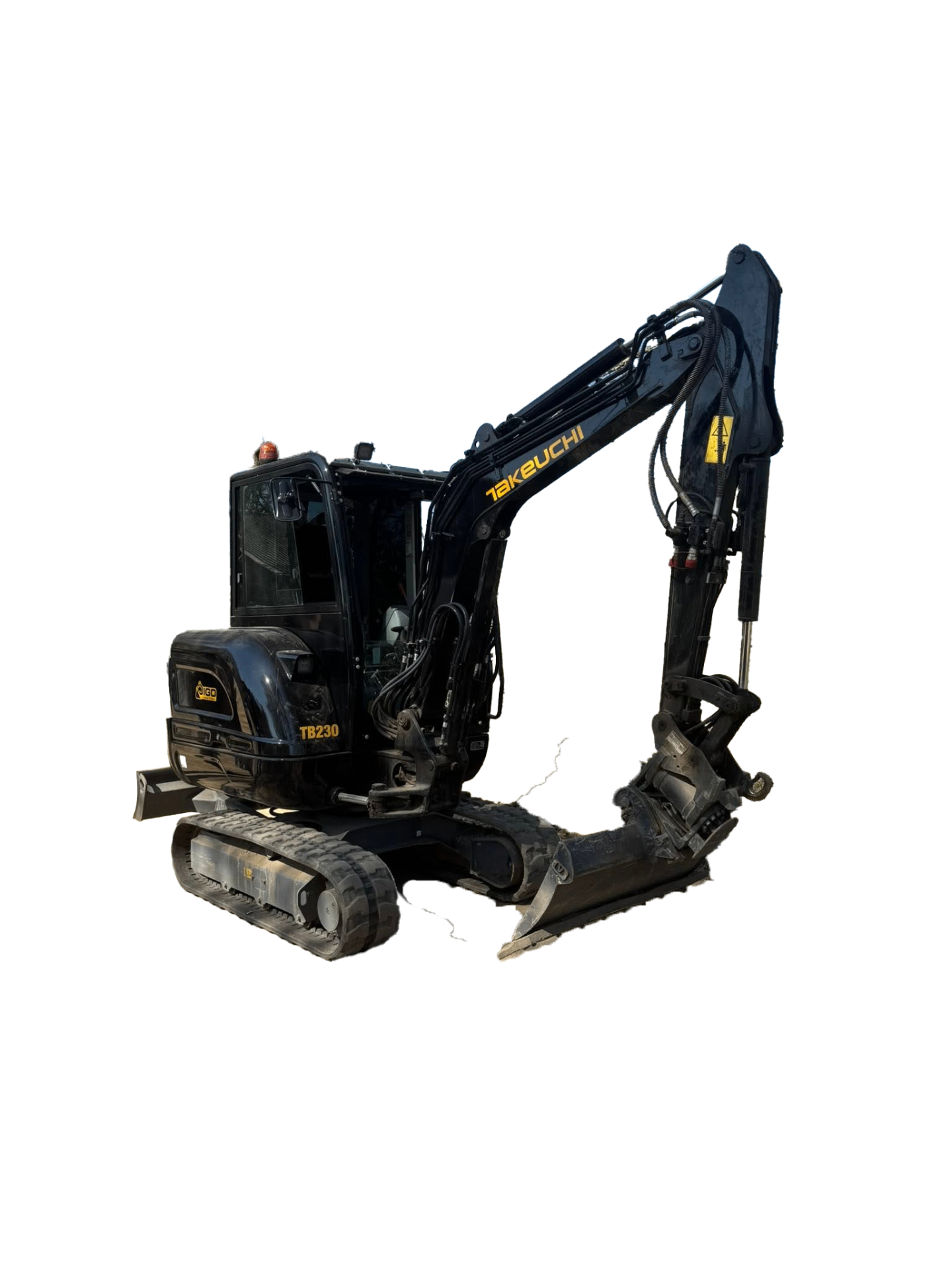 Takeuchi TB230 minigraver van JIGO
